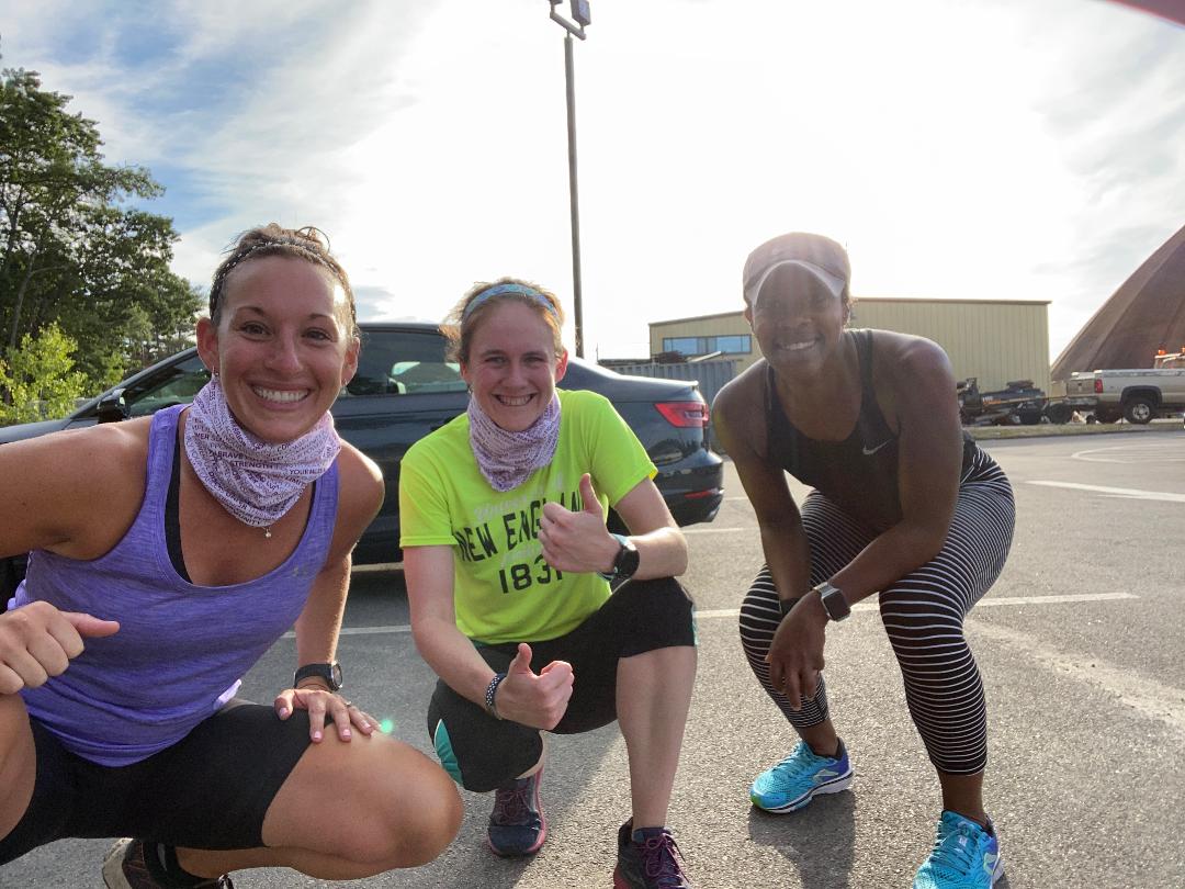 After running the Team Make Your Mark Virtual 6 miler to support the fight to end lupus! Sporting our lupus warrior buffs.