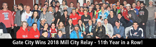 Gate City Wins 2018 Mill City Relay - 11th Year in a Row!
