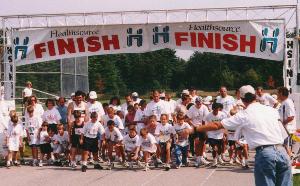 <strong>Youngsters at start of a Fitness U Run.</strong> photo George LeCours